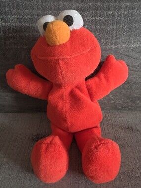 1997 Tyco Sesame Street Beans 8” Elmo Plush Stuffed Animal b252